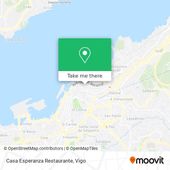 Casa Esperanza Restaurante map
