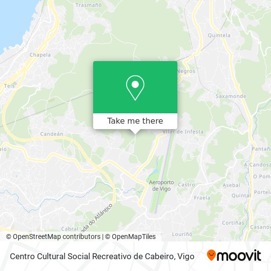 Centro Cultural Social Recreativo de Cabeiro map