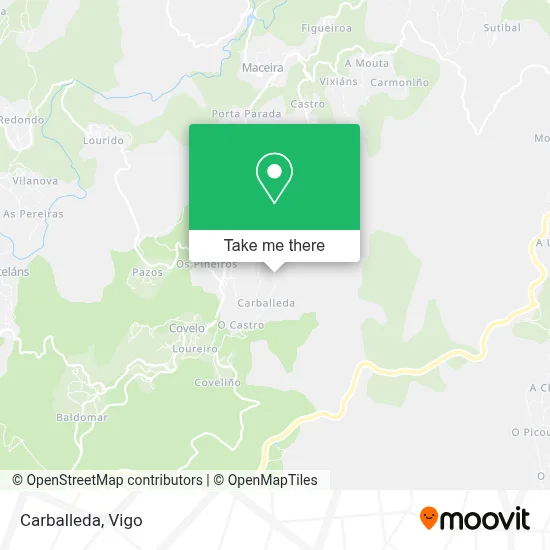 Carballeda map