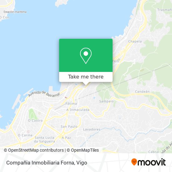 Compañia Inmobiliaria Forna map