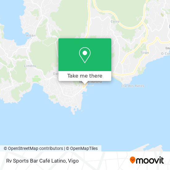 mapa Rv Sports Bar Café Latino