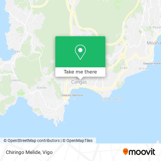 Chiringo Melide map