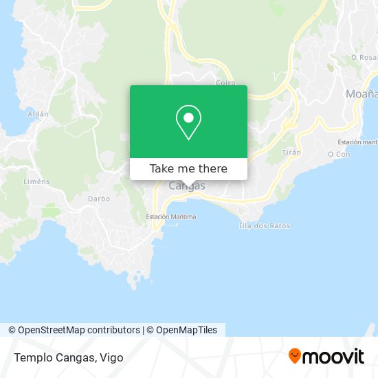 Templo Cangas map