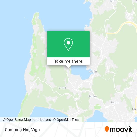 mapa Camping Hio