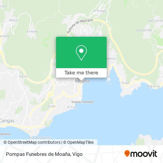Pompas Funebres de Moaña map