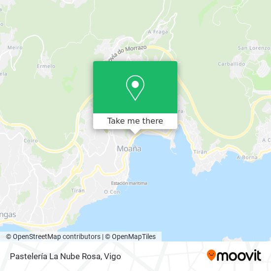 Pastelería La Nube Rosa map