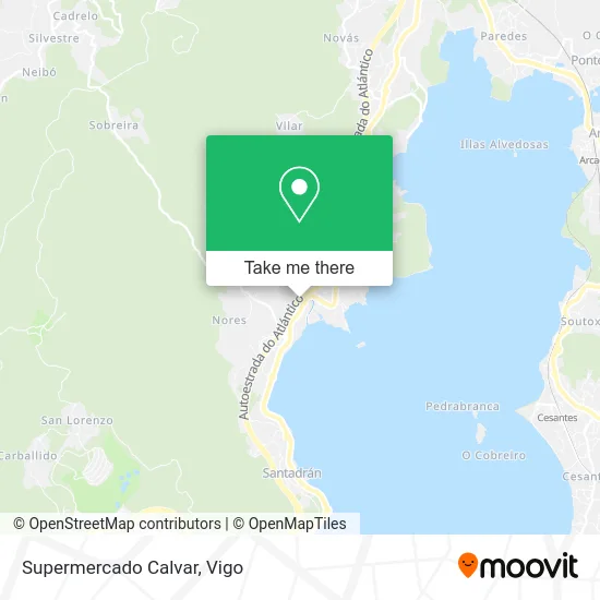 Supermercado Calvar map