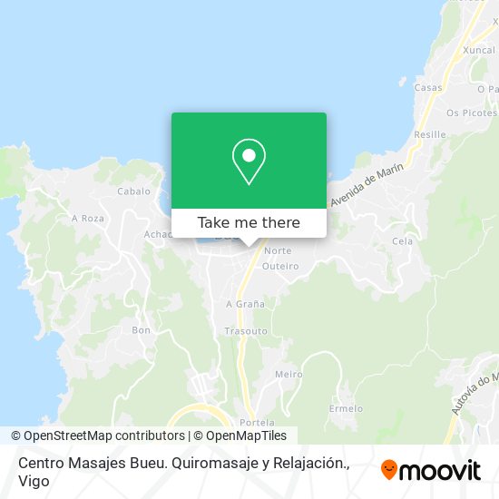 Centro Masajes Bueu. Quiromasaje y Relajación. map