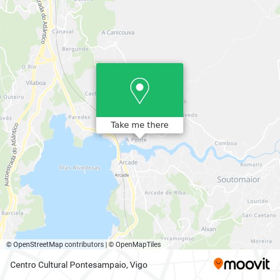 mapa Centro Cultural Pontesampaio
