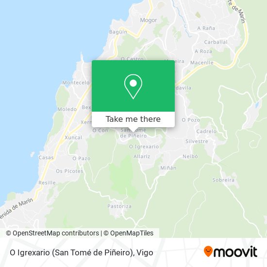 O Igrexario (San Tomé de Piñeiro) map