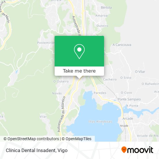 Clínica Dental Insadent map