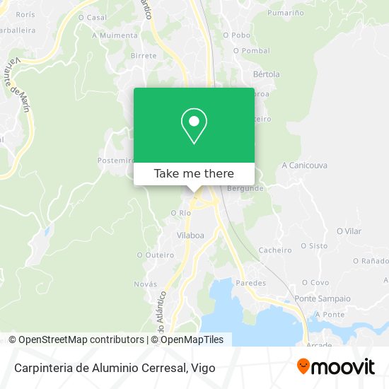 Carpinteria de Aluminio Cerresal map