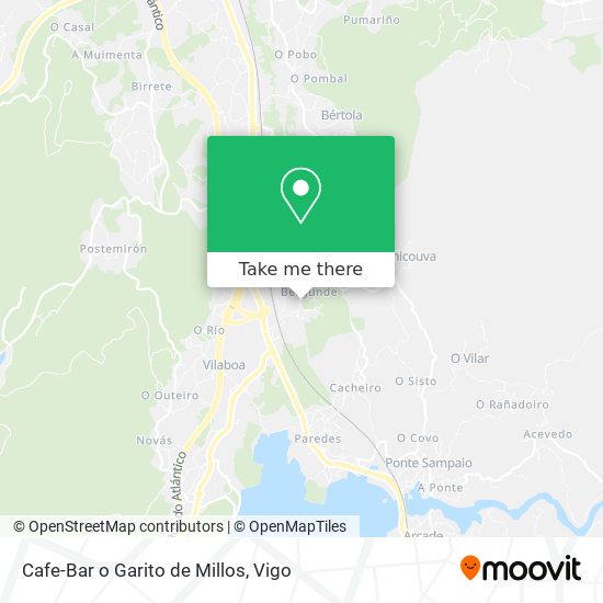 Cafe-Bar o Garito de Millos map