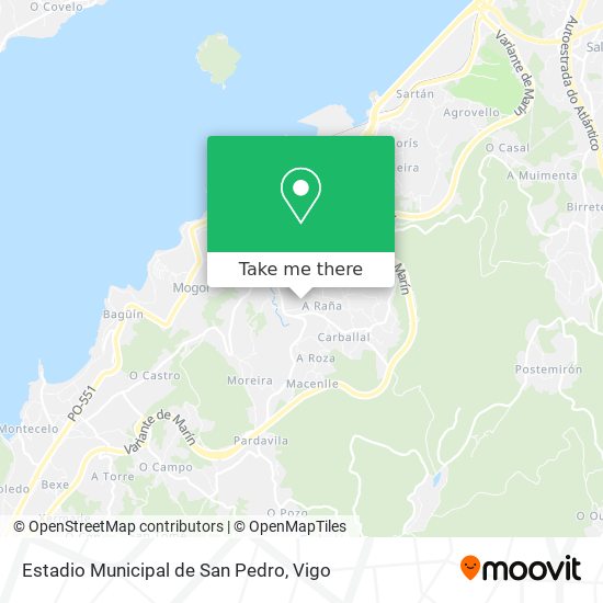 Estadio Municipal de San Pedro map