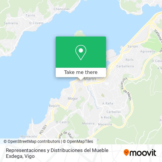 Representaciones y Distribuciones del Mueble Exdega map