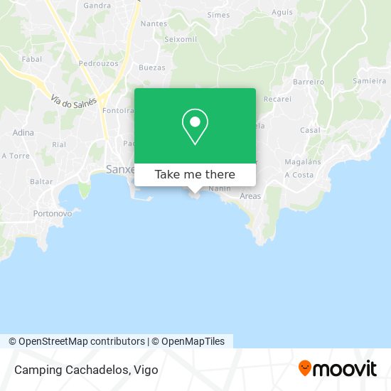 mapa Camping Cachadelos