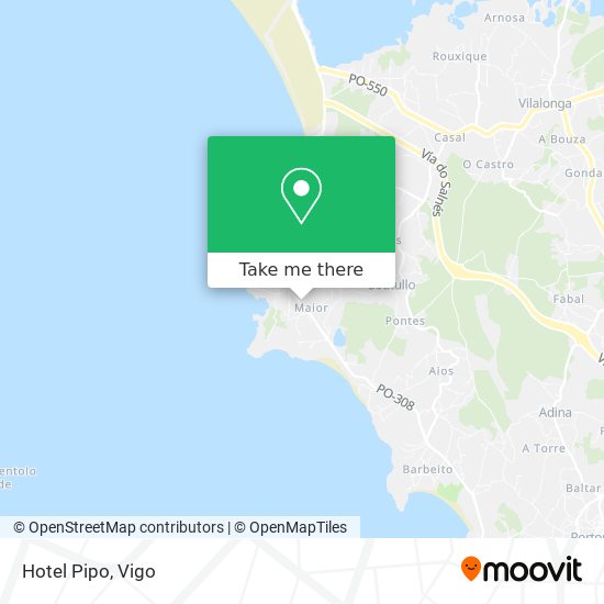 Hotel Pipo map