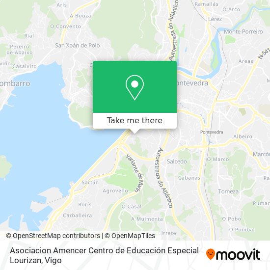 Asociacion Amencer Centro de Educación Especial Lourizan map