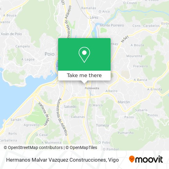 Hermanos Malvar Vazquez Construcciones map