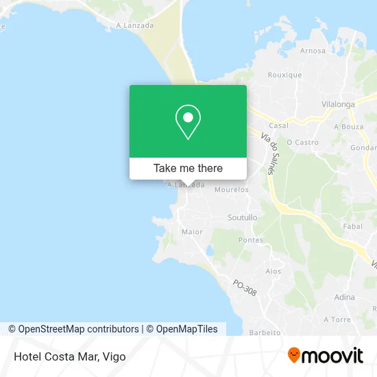 Hotel Costa Mar map