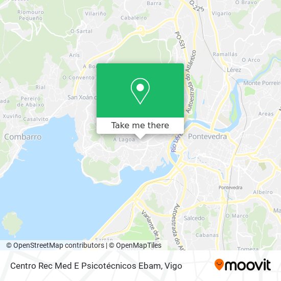 Centro Rec Med E Psicotécnicos Ebam map