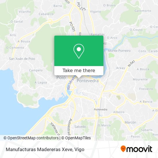 mapa Manufacturas Madereras Xeve