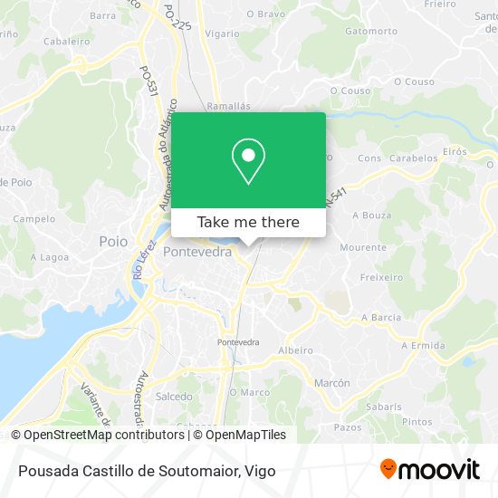 Pousada Castillo de Soutomaior map
