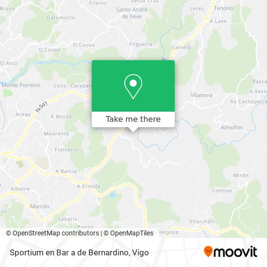 mapa Sportium en Bar a de Bernardino