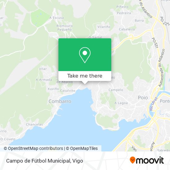 mapa Campo de Fútbol Municipal
