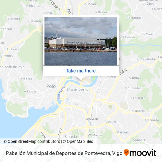 Pabellón Municipal de Deportes de Pontevedra map