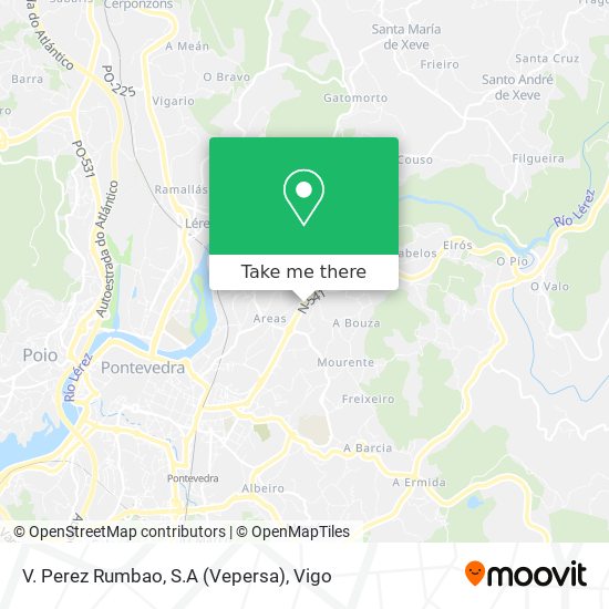 V. Perez Rumbao, S.A (Vepersa) map