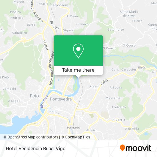 mapa Hotel Residencia Ruas