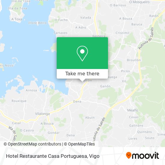 Hotel Restaurante Casa Portuguesa map