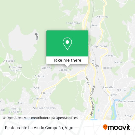 mapa Restaurante La Viuda Campaño