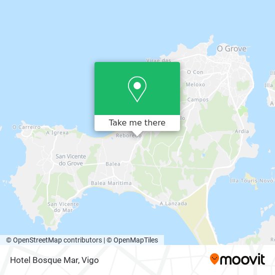 Hotel Bosque Mar map