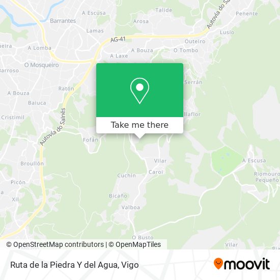 Ruta de la Piedra Y del Agua map