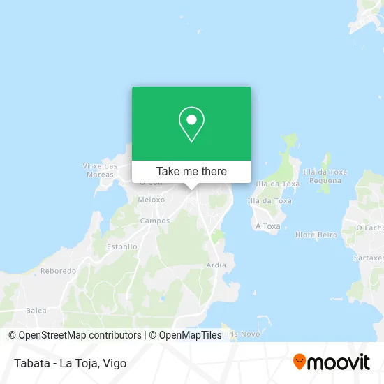Tabata - La Toja map