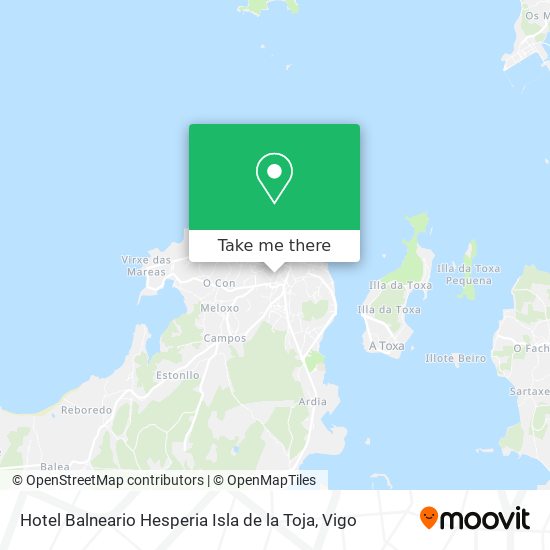 mapa Hotel Balneario Hesperia Isla de la Toja
