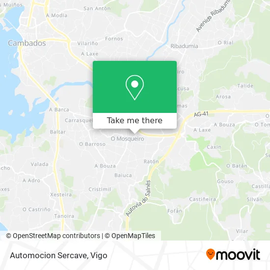 Automocion Sercave map