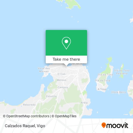 How to get to Calzados Raquel in O Grove by Bus, Ferry or Train?