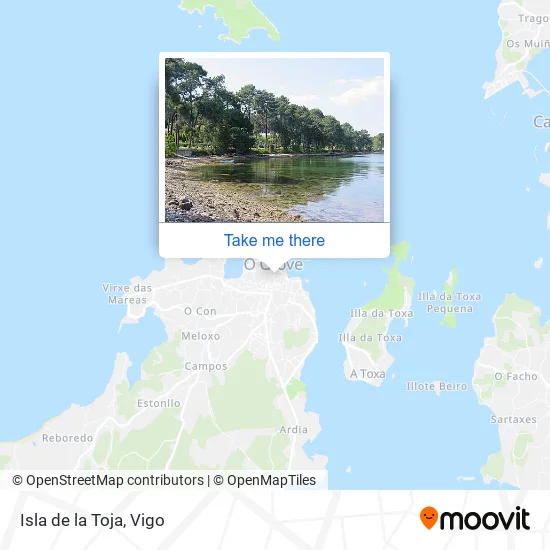 Isla de la Toja map