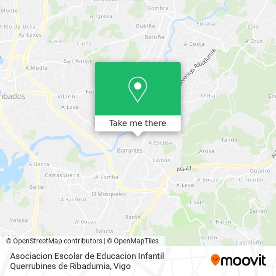 Asociacion Escolar de Educacion Infantil Querrubines de Ribadumia map