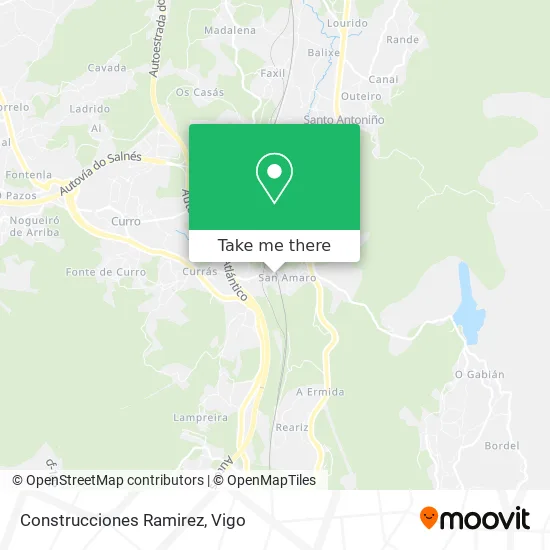 Construcciones Ramirez map