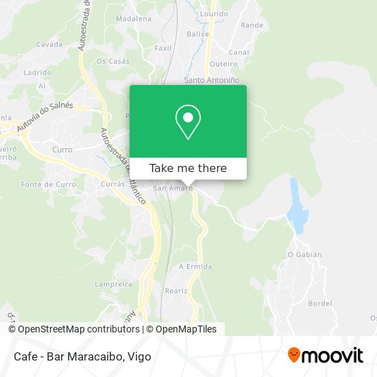 mapa Cafe - Bar Maracaibo