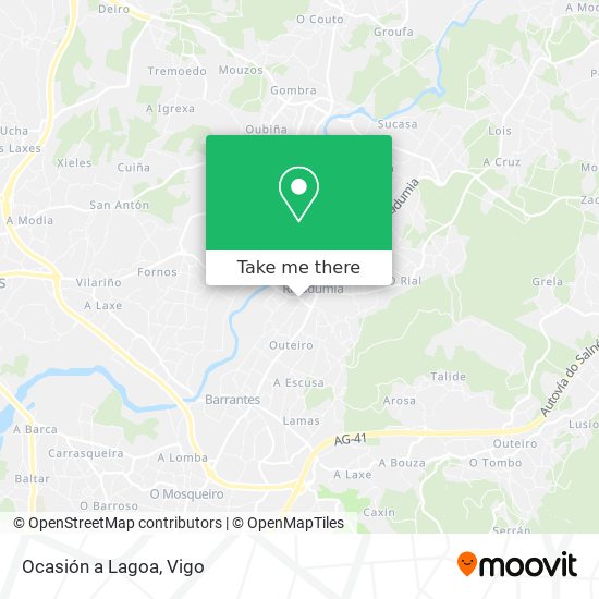 Ocasión a Lagoa map