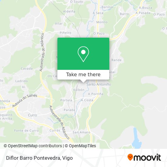 mapa Diflor Barro Pontevedra