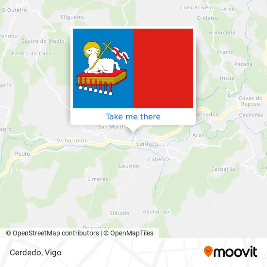 Cerdedo map
