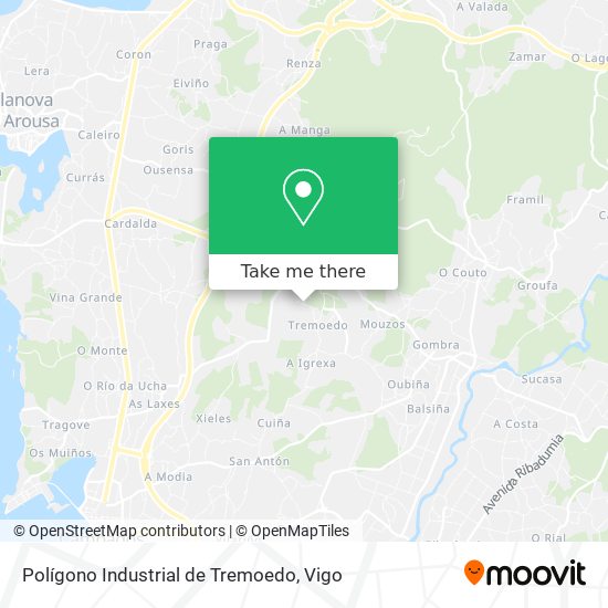 Polígono Industrial de Tremoedo map