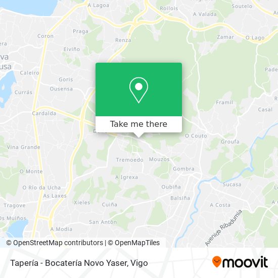 Tapería - Bocatería Novo Yaser map