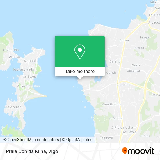 Praia Con da Mina map